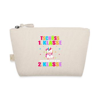 Tschüss 1.Klasse Ich Glitzer Jetzt In Der 2.Klasse - Bio-Täschchen - Natur - Vorne