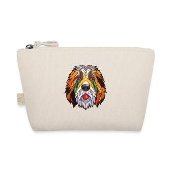 Katalanischer Schäferhund Hund Rasse Aquarell Illustration - Bio-Täschchen - Natur - Vorne
