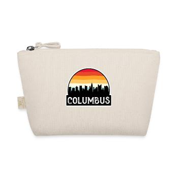Columbus Ohio USA Flagge Skyline Reisesouvenir - Bio-Täschchen - Natur - Vorne
