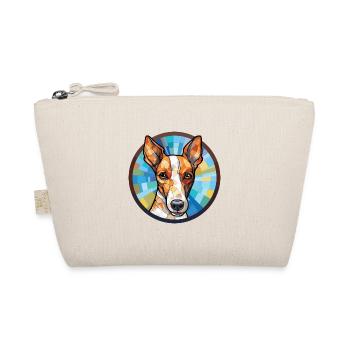 Glatte Foxterrier-Hunderasse buntes Aquarell - Bio-Täschchen - Natur - Vorne