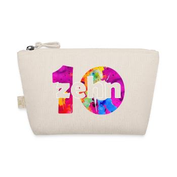 ZEHN 10 JAHRE JUNGE 10. GEBURTSTAG - Bio-Täschchen - Natur - Vorne