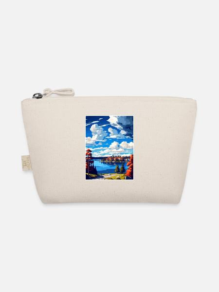 Östersund Schweden Vintage Reiseposter Souvenir - Bio-Täschchen - Natur