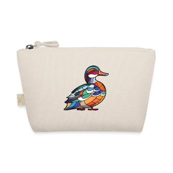 Mandarinente Bunte Aquarell-Tier-Karikatur - Bio-Täschchen - Natur - Vorne