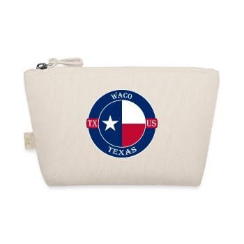 Waco Texas Flagge USA Reise Souvenir Abzeichen - Bio-Täschchen - Natur - Vorne