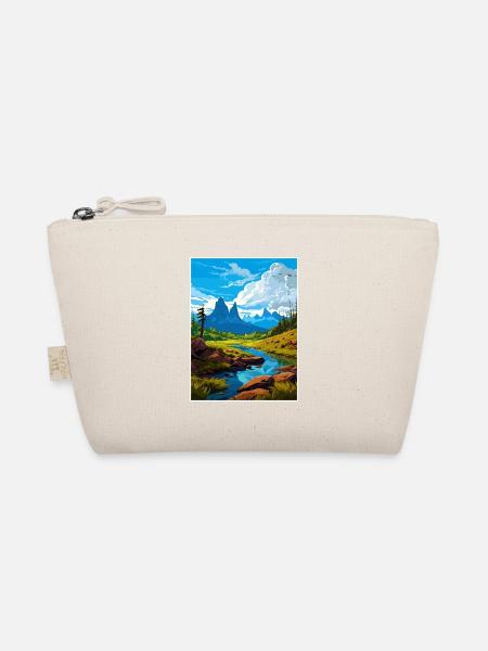 Cradle Mountain Australien Vintage Reiseposter - Bio-Täschchen - Natur