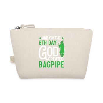 Und am 8. Tag schuf Gott den Dudelsack Dudelsack - Bio-Täschchen - Natur - Vorne