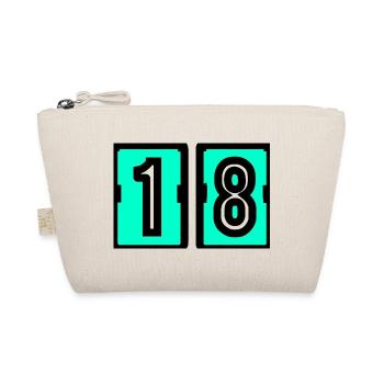 18. 18. GEBURTSTAG. GEBURTSTAG 18 JAHRE. 18 - Bio-Täschchen - Natur - Vorne