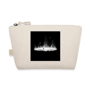 Nebulae Feuer-Silhouette auf Dunkelgrau - Bio-Täschchen - Natur - Vorne