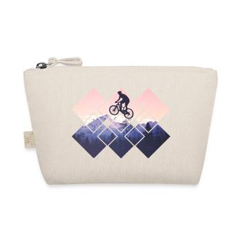 Mountainbike mit Berge und Wald - Bio-Täschchen - Natur - Vorne
