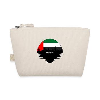 Dubai VAE Flagge Skyline Silhouette Reisen - Bio-Täschchen - Natur - Vorne