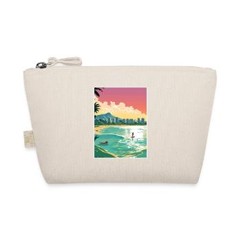Honolulu Hawaii Vintage Reiseposter WPA Souvenir - Bio-Täschchen - Natur - Vorne