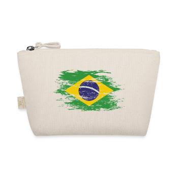 Brasilien Flagge used - Bio-Täschchen - Natur - Vorne