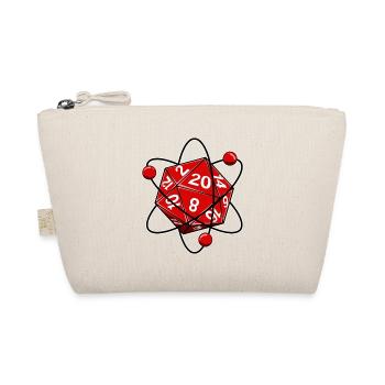 Würfel W20 Elektronen Physik Nerd - Bio-Täschchen - Natur - Vorne