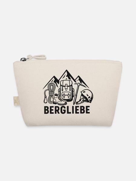 Berg Liebe – Outdoor Abenteuer Design - Bio-Täschchen - Natur