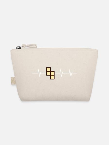 I love Retro Gaming - Block Edition - Bio-Täschchen - Natur