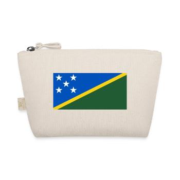 Salomoneninseln – Flagge mit Sternen und gelbem Strahl - Bio-Täschchen - Natur - Vorne