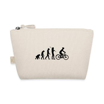 Evolution Radfahrer - Vom Affen zum Fahrrad - Bio-Täschchen - Natur - Vorne