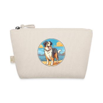 Nordamerikanischer Schäferhund Rasse Cartoon Kawaii - Bio-Täschchen - Natur - Vorne