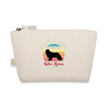 Cavalier King Charles Spaniel Hund Silhouette - Bio-Täschchen - Natur - Vorne
