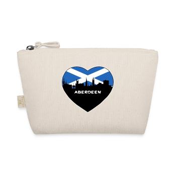 Aberdeen Schottland Flagge Skyline Reise Souvenir - Bio-Täschchen - Natur - Vorne