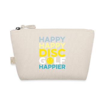 Happy Happy Disc Golf Happier Freizeit-Werfer - Bio-Täschchen - Natur - Vorne
