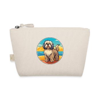 Tibetisch Kyi Apso Hund Rasse Cartoon Kawaii Clipart - Bio-Täschchen - Natur - Vorne