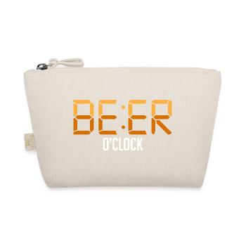 Beer O'Clock - Bierzeit Digitaluhr - Bio-Täschchen - Natur - Vorne