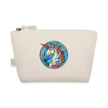 Einhorn bunte Aquarell Tier Illustration - Bio-Täschchen - Natur - Vorne