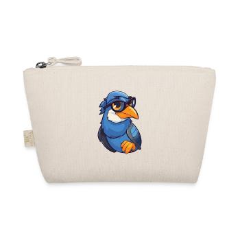 Jay trägt Brille Cartoon Kawaii Illustration - Bio-Täschchen - Natur - Vorne