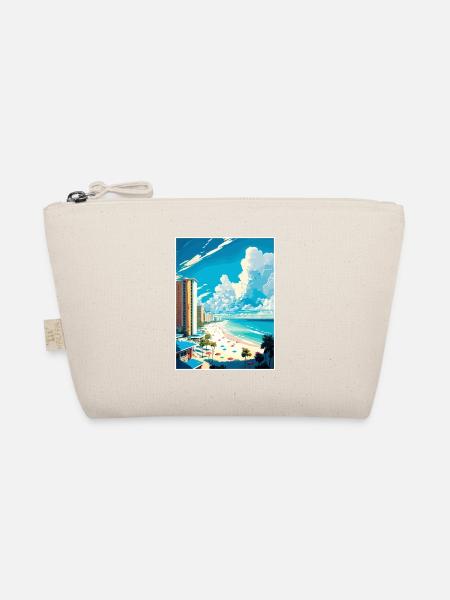 Panama Florida Vintage Reiseposter WPA Souvenir - Bio-Täschchen - Natur