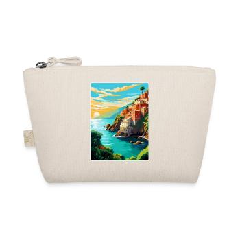 Cinque Terre Italien Vintage Reiseplakat Souvenir - Bio-Täschchen - Natur - Vorne