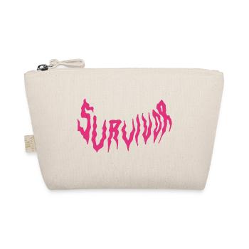 Survivor Typo Pink - Bio-Täschchen - Natur - Vorne
