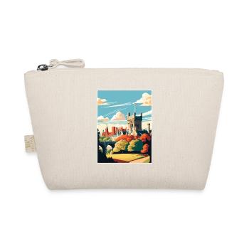 Cardiff Castle Wales Vintage Reiseposter WPA Kunst - Bio-Täschchen - Natur - Vorne