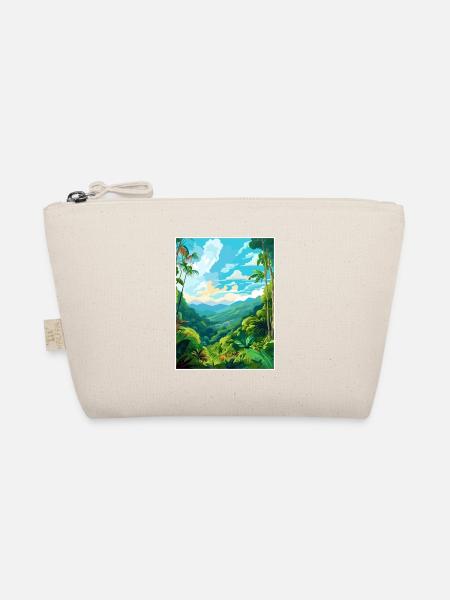 Amazone Regenwald Vintage Reiseposter Souvenir - Bio-Täschchen - Natur