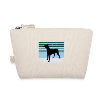 Andalusischer Jagdhund Hundeliebhaber Silhouette Retro Sonnenuntergang - Bio-Täschchen - Natur - Vorne