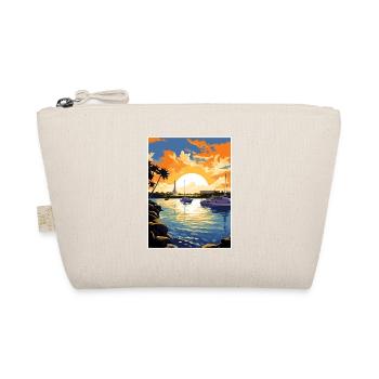 Pearl Harbor Hawaii Vintage Reiseposter Souvenir - Bio-Täschchen - Natur - Vorne