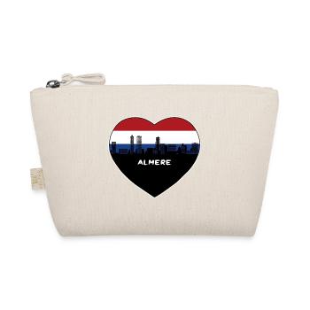 Almere Niederlande Flagge Skyline Reise Souvenir - Bio-Täschchen - Natur - Vorne