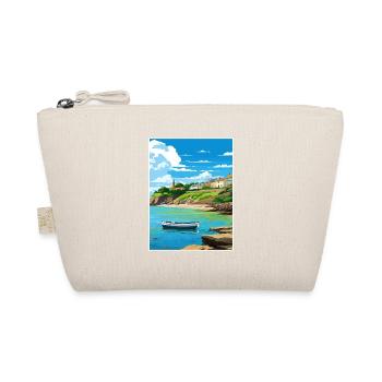 Polkerris Cornwall Vintage Reiseposter Souvenir - Bio-Täschchen - Natur - Vorne