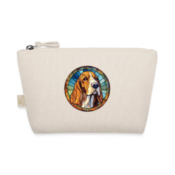 Bruno Jura Jagdhund Hunderasse Buntglas Bunt - Bio-Täschchen - Natur - Vorne