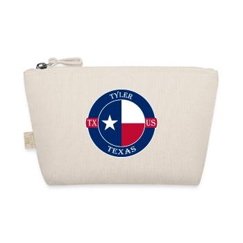 Tyler Texas Flagge USA Reise Souvenir Abzeichen - Bio-Täschchen - Natur - Vorne