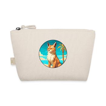 Luchs Aquarell Cartoon Kawaii Clipart Tier - Bio-Täschchen - Natur - Vorne