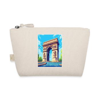 Arc De Triomphe Paris Frankreich Vintage Reiseposter - Bio-Täschchen - Natur - Vorne
