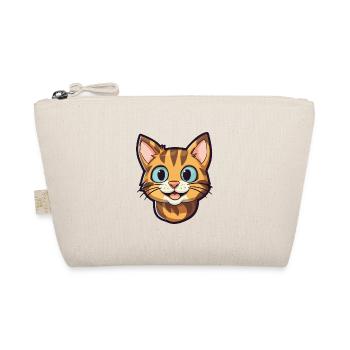 Toyger Katze Karikatur Aquarell Illustration - Bio-Täschchen - Natur - Vorne