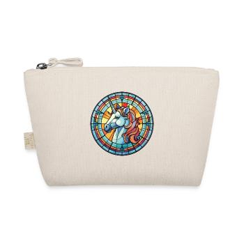 Einhorn bunte Aquarell Tier Illustration - Bio-Täschchen - Natur - Vorne