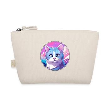 Russische blaue Katze bunte Karikatur Aquarell Illus - Bio-Täschchen - Natur - Vorne
