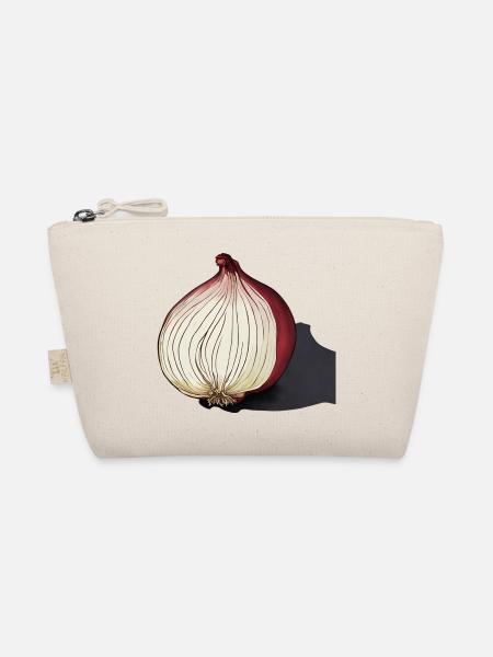 Elegante Rote Zwiebel - Bio-Täschchen - Natur
