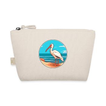 Ibis Aquarell Cartoon Kawaii Clipart Tier - Bio-Täschchen - Natur - Vorne