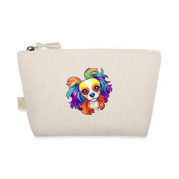 Continental Spielzeug Spaniel Hunderasse Cartoon Kawaii I - Bio-Täschchen - Natur - Vorne