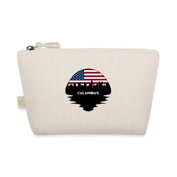 Columbus Ohio USA Flagge Skyline Silhouette Reisen - Bio-Täschchen - Natur - Vorne