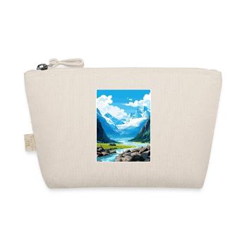 Franz Josef Gletscher Neuseeland Reiseposter - Bio-Täschchen - Natur - Vorne